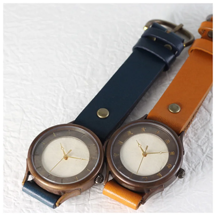 Japanese Boy Mens Quartz Movement Red Watches Made Of Pearl Oyster