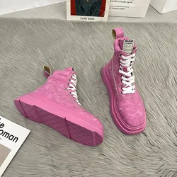 2021 new style Vintage design fashion ladies Martin boots colorful winter shoes