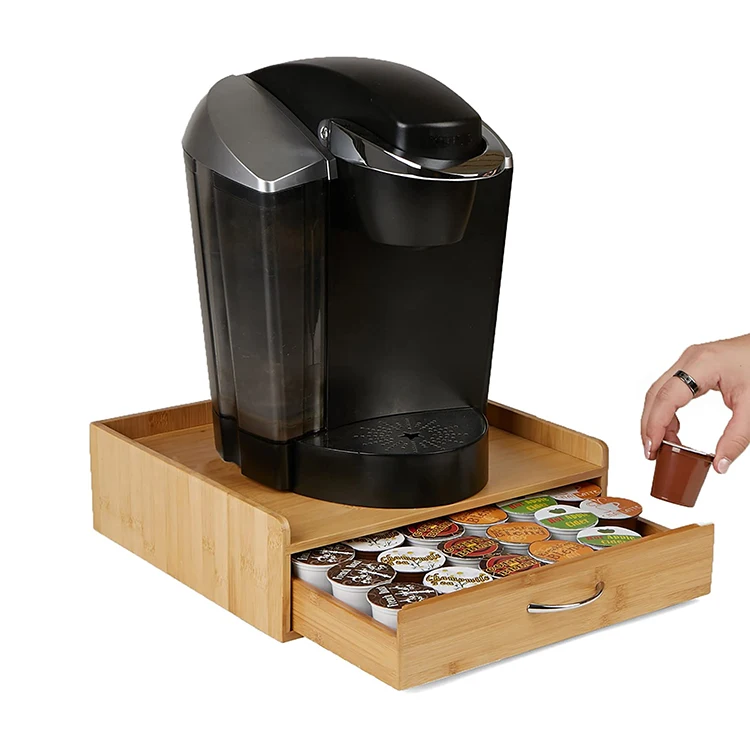 Премиум подставка для чашки для кофе с фильтром для кофемашины nespresso ящик для хранения косметики ящик для хранения Бамбук Кофе в капсулах, держатели для офиса, пакетик кофе ящик для хранения косметики ящик для хранения