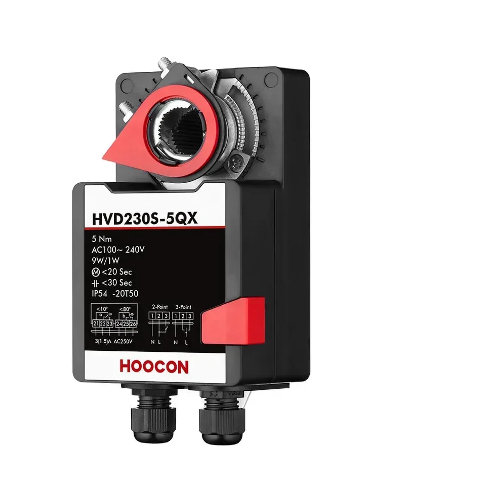 Система HVAC 5 нм с двумя наборами вспомогательных переключателей Электрический безотказный демпфер