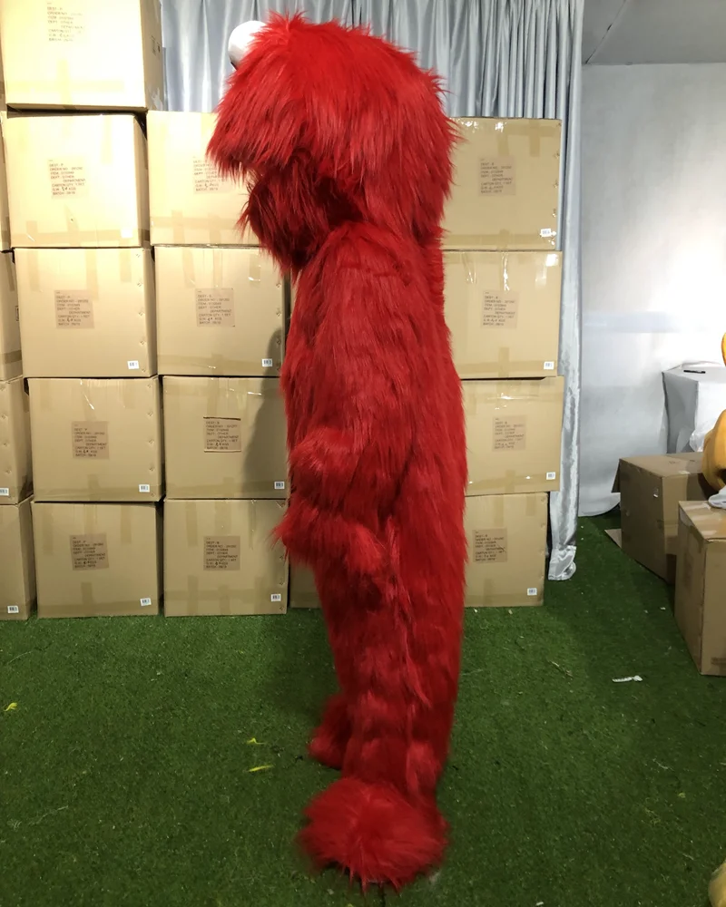 Running Fun CE best design elmo adult mascot costume, red elmo monster mascot costume for sale