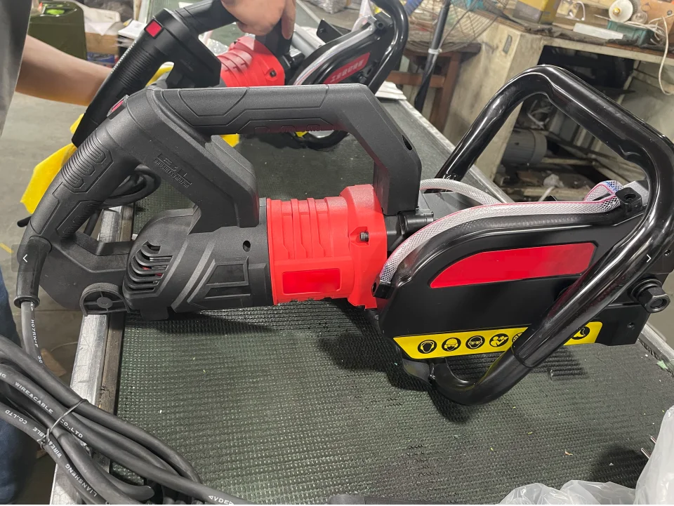 Electric Saw Concrete 34/47cm Brushless Chainsaw Machine Diamond Chain Wet Cutting Cement Chainsaw