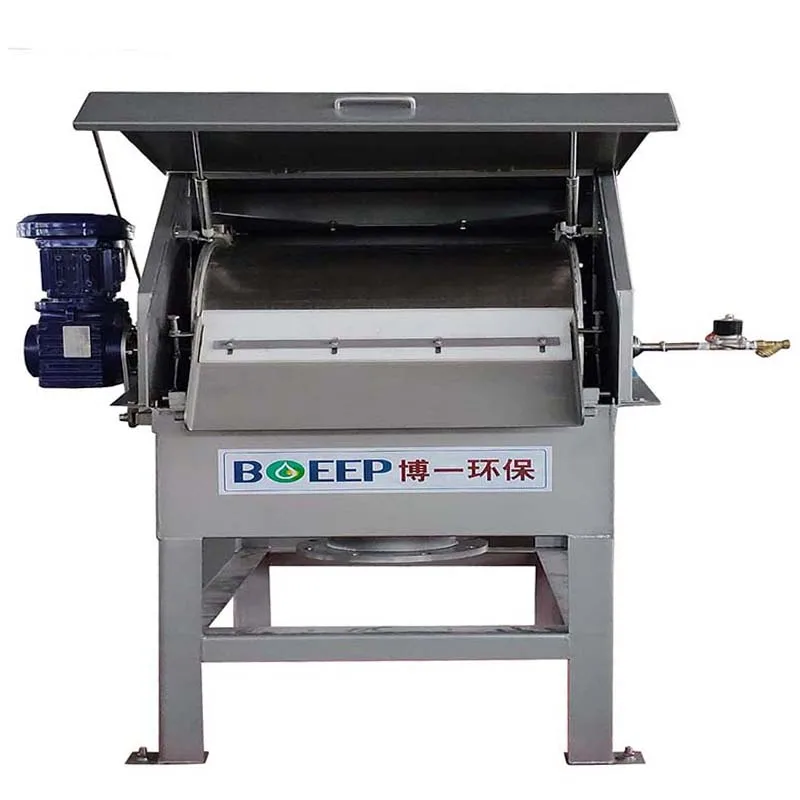 advanced design easy operation rotating stainless steel trommel drum fine screen filter model zl350 for winery wastewater