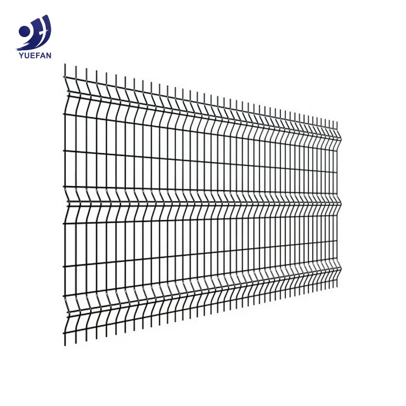 Friendly fence designs PVC coated 3D curved welded wire mesh fence for sale