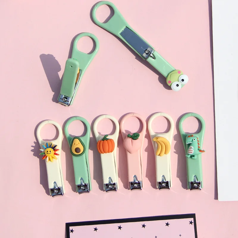 Creative Portable Cartoon Nail Clippers Adult Anti Splash Nail Scissors Set Lady Nail Knife