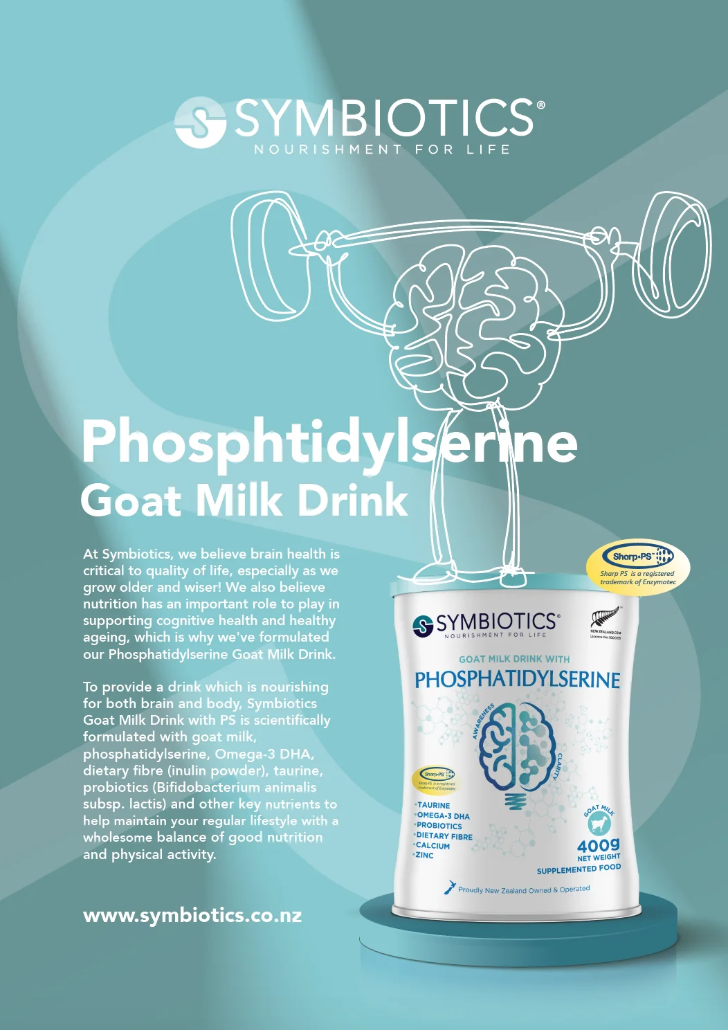 High Quality Suppliers Goat Milk Drink With Phosphatidylserine Ps 400g Can Production New Zealand Tasty Goat Modified Milk