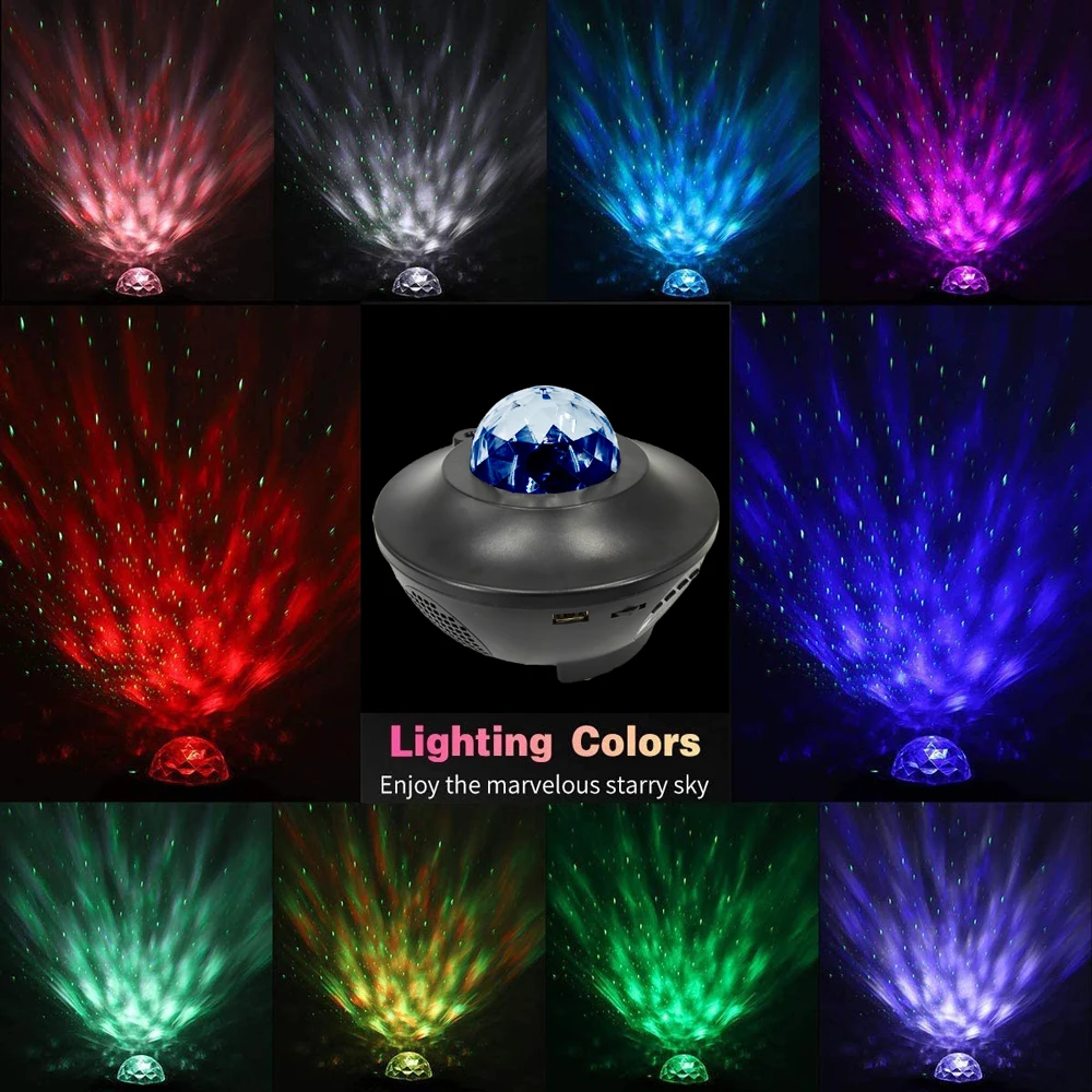 Hot Selling Model Led Star Projector Night Lamp Nebula Projector Starry Ocean Wave Projector star night light for Kids Room