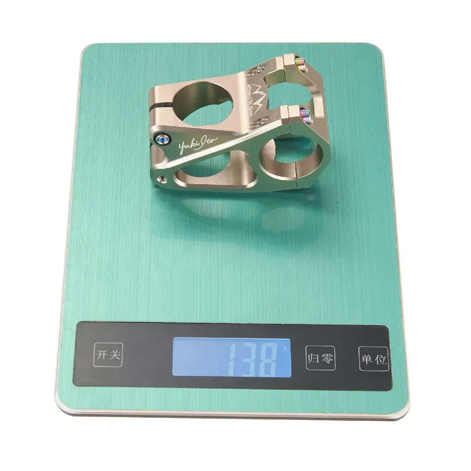 Aluminum Alloy MTB Mountain Bicycle Clamp Stem 31.8*50MM CNC Ultralight Rainbow Colorful MTB Bike Short Stem Bicycle Handlebar S