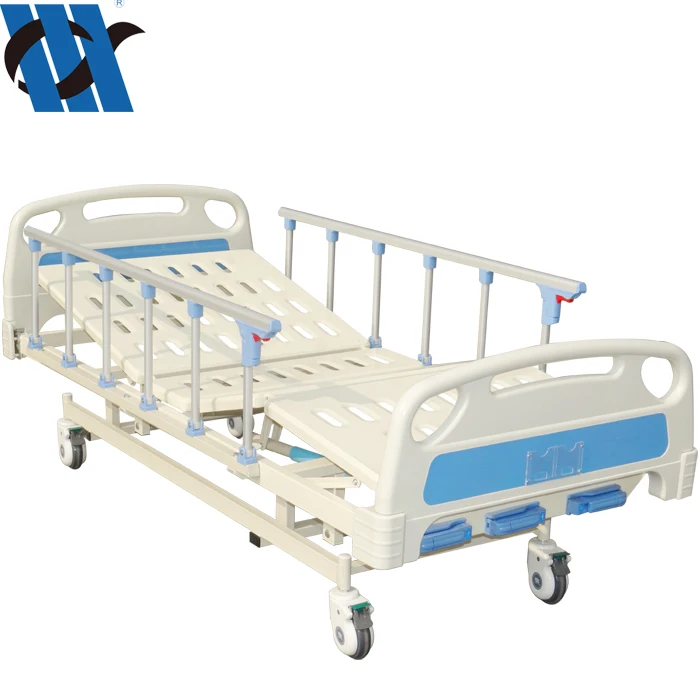 Mdk-t3611L 3 Crank Hospital Bed Medycon Manufacture Medical Furniture Height Adjustable Foldable Manual Hospital Bed