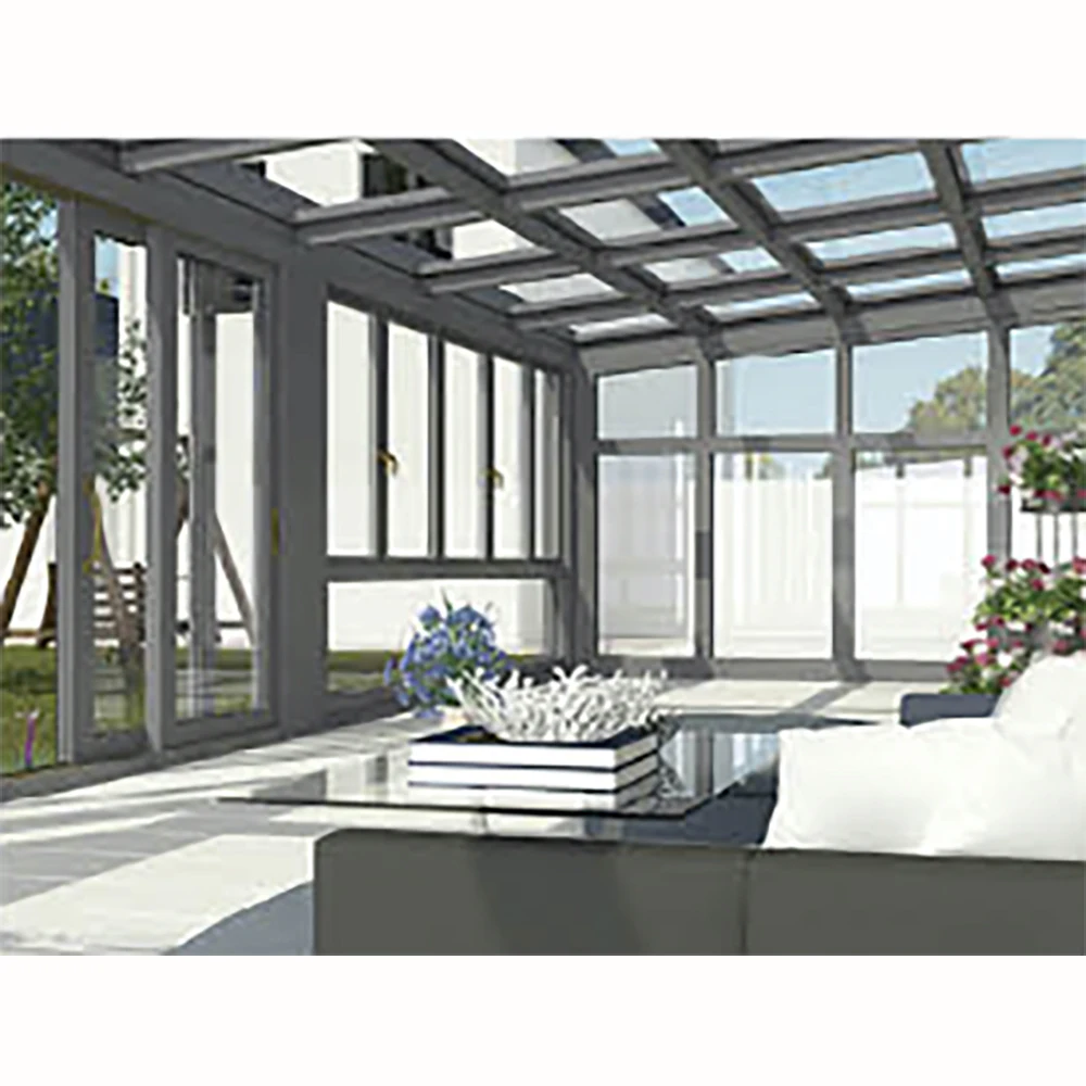 House Cuostomized Portable Sunroom House Used for Sale 4 Season Sunroom Home Garden Balcony Aluminum Frame Sunroom