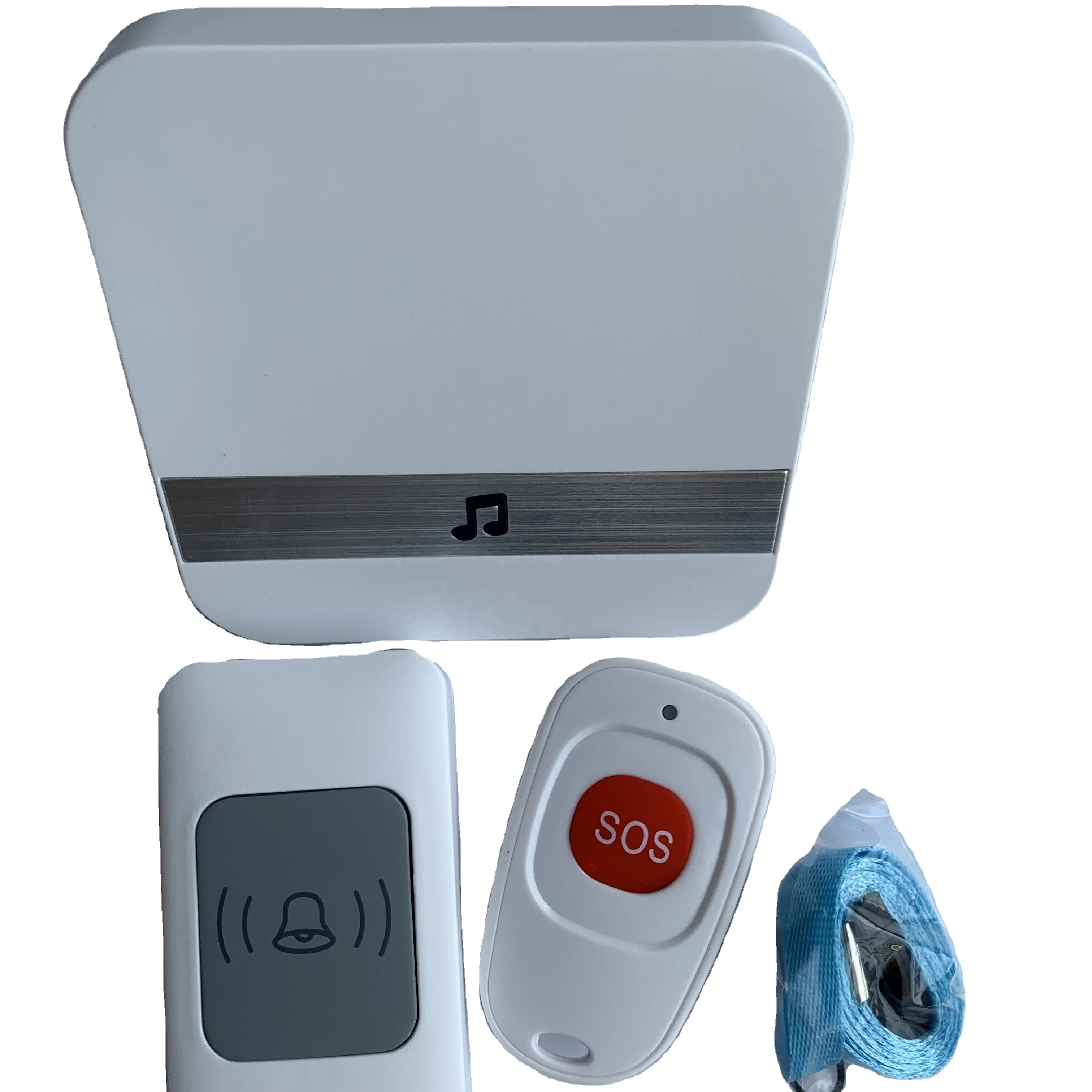 Long Operating Wireless Range Vibration Alert Wireless Doorbell for The Deaf and Elderly Battery,plug Max 300m 433mhz
