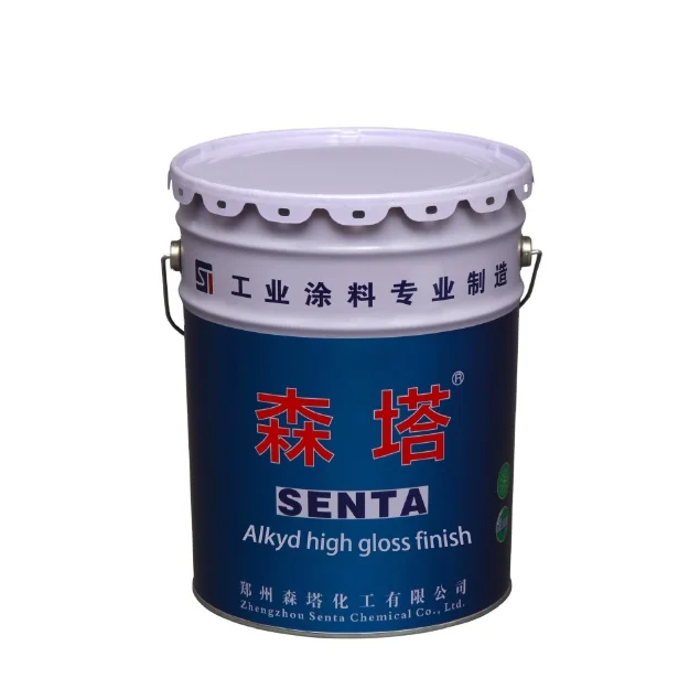 High Gloss Fast drying Alkyd Enamel Finish Paint Topcoat with different colors for Steel Use