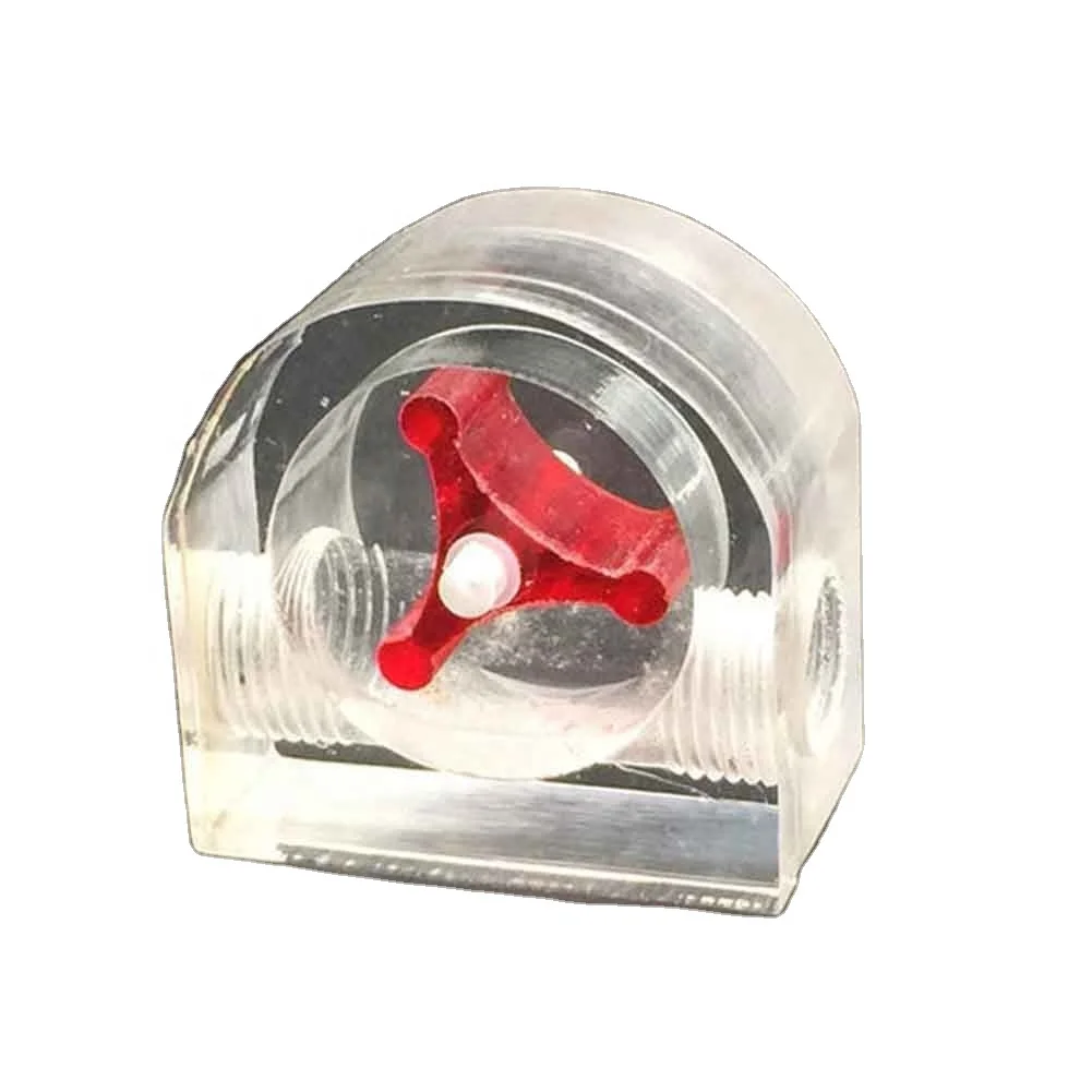 Резьба 3 крыльчатки офисный расходомер полированная поверхность прочная Простая установка для ПК водяного охлаждения дома акриловый