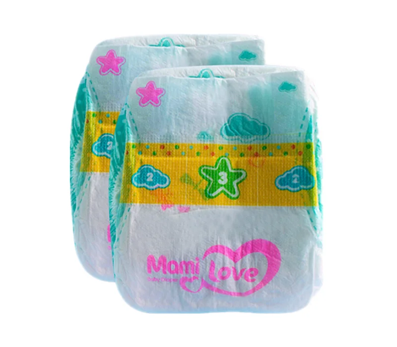 Wholesale High absorbent Nappy Disposable Baby Diaper Magic Tape