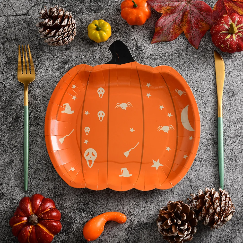 Biodegradable Round Plate Set Tableware Compostable Paper Plates Bio Party Disposable Dinnerware