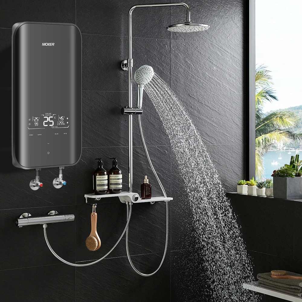 Professional 8800W 12KW Tankless Water Heater Instant Electric Geyser Bathroom Home Hotel Sink Kitchen Electric Shower Heater