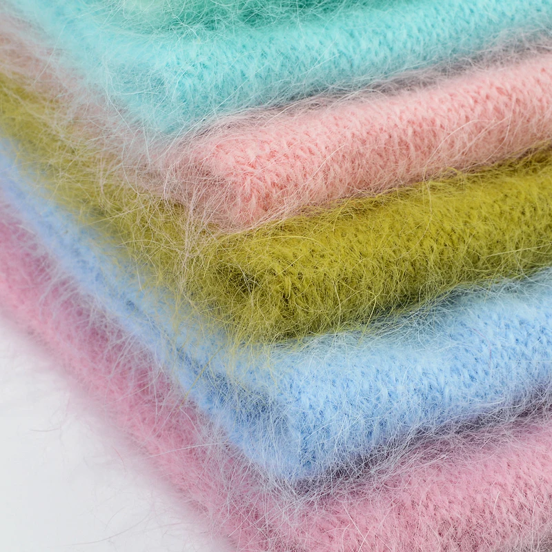 Super Soft High Tenacity Anti-Static Angora Goat and Rabbit Wool Blended Yarn for Embroidery Use