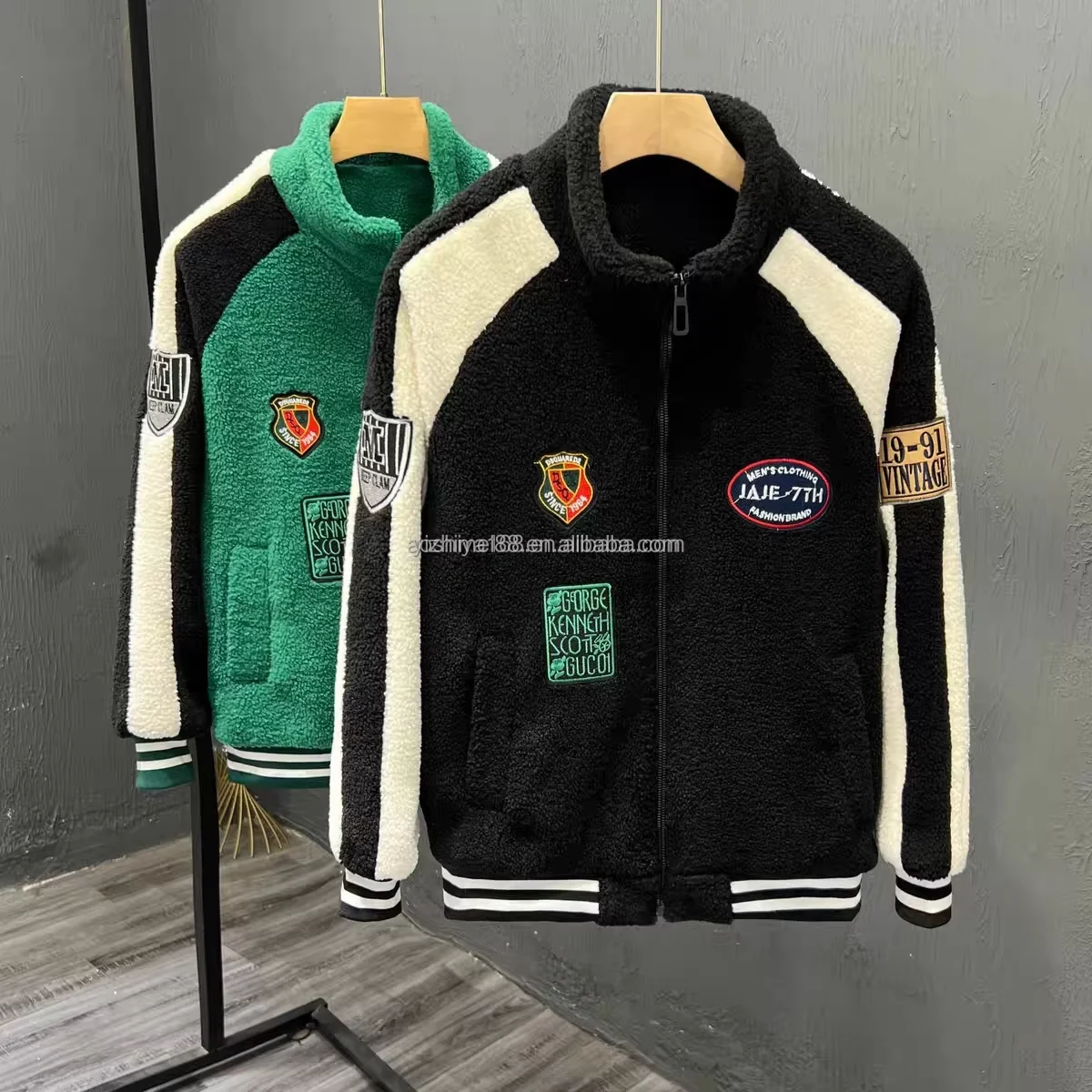 hot sale Varsity Jacket Custom Logo Fashionable Individuality Applique Cloth Embroidery Baseball Coat Buttons Jacket