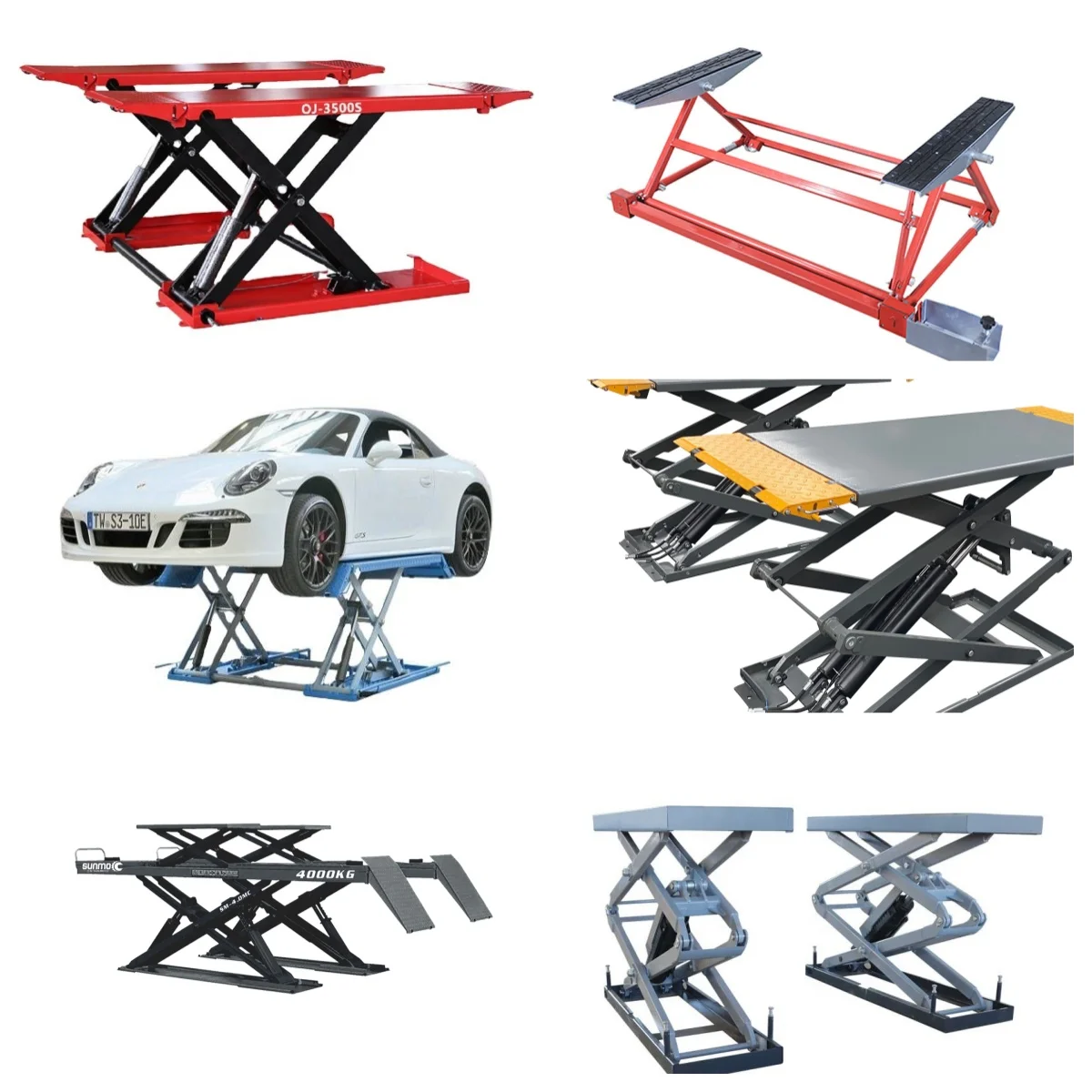 1T-4T Car lift jack integrated wrench folding car lift scissor arm manual horizontal lifting block car tire maintenance tool