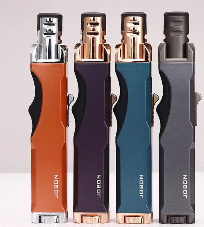 Portable Windproof Refillable Butane Lighter Gas Torch Jet Flame Cigarette Cigar Lighters