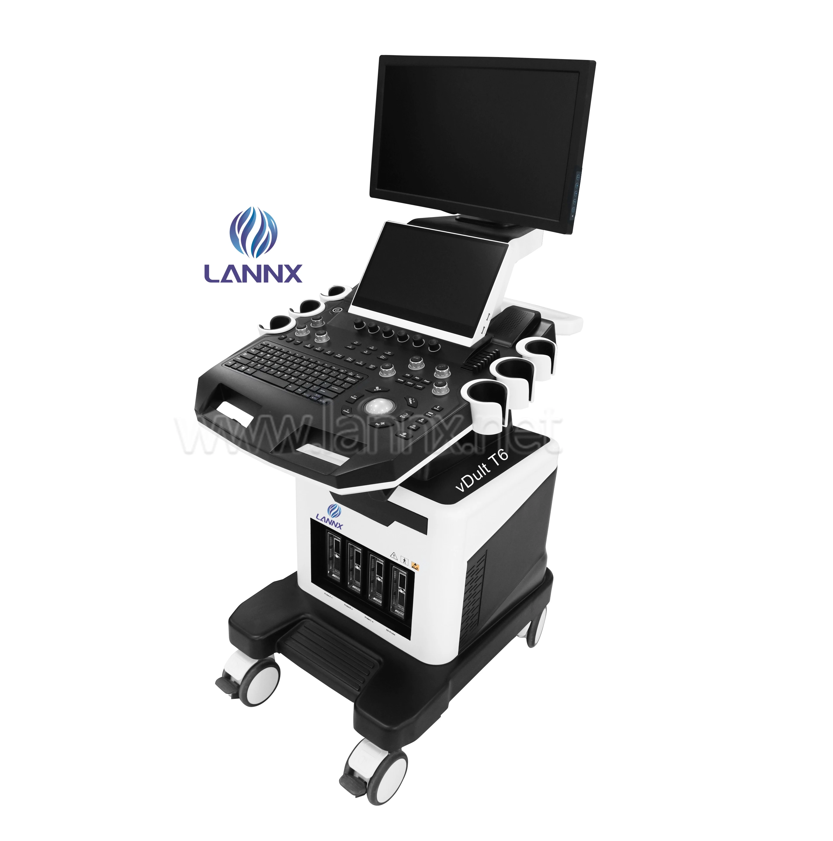LANNX vDult T6 лучшая портативная ветеринарная цветная допплеровская ультразвуковая машина с тележкой система для