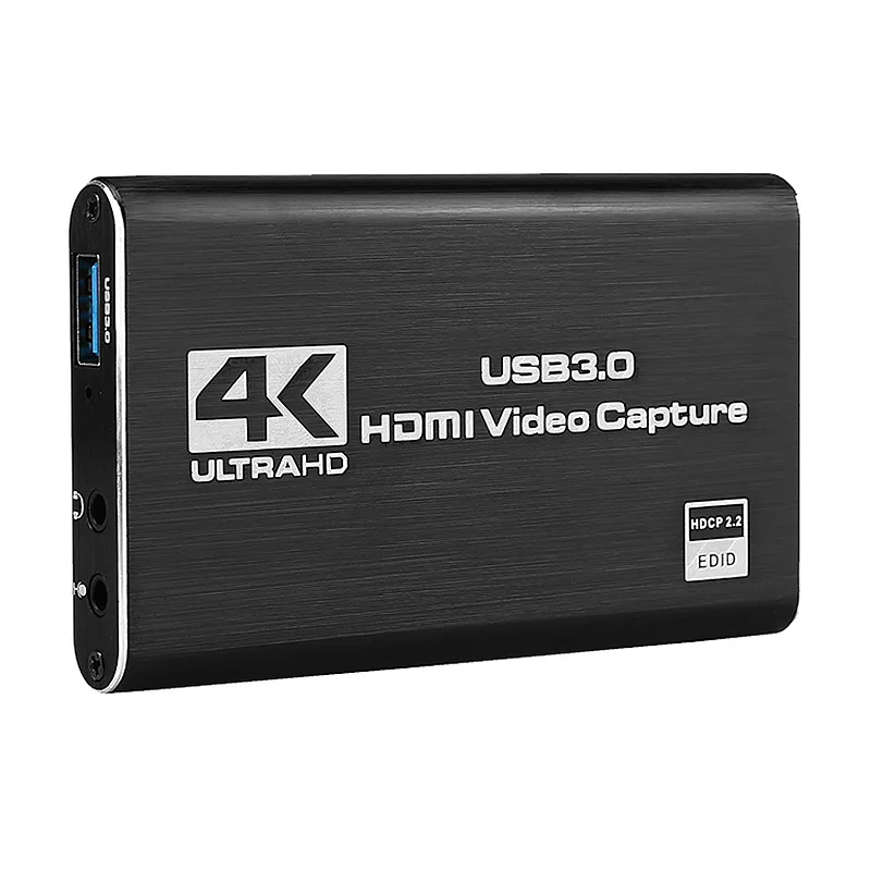 Supply 4K Video Capture USB 3.0 Video Grabber Record Box for PS4 HDTV Game CamcorderCamera Recording Live Streaming