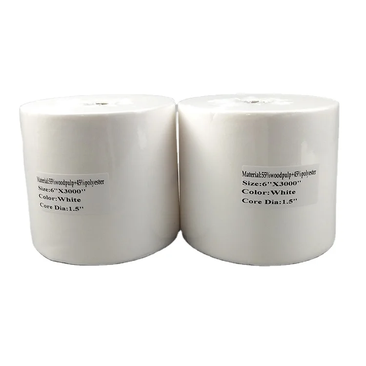 25X70 White Cellulose Polyester Disposable Industrial Cleaning Wipes