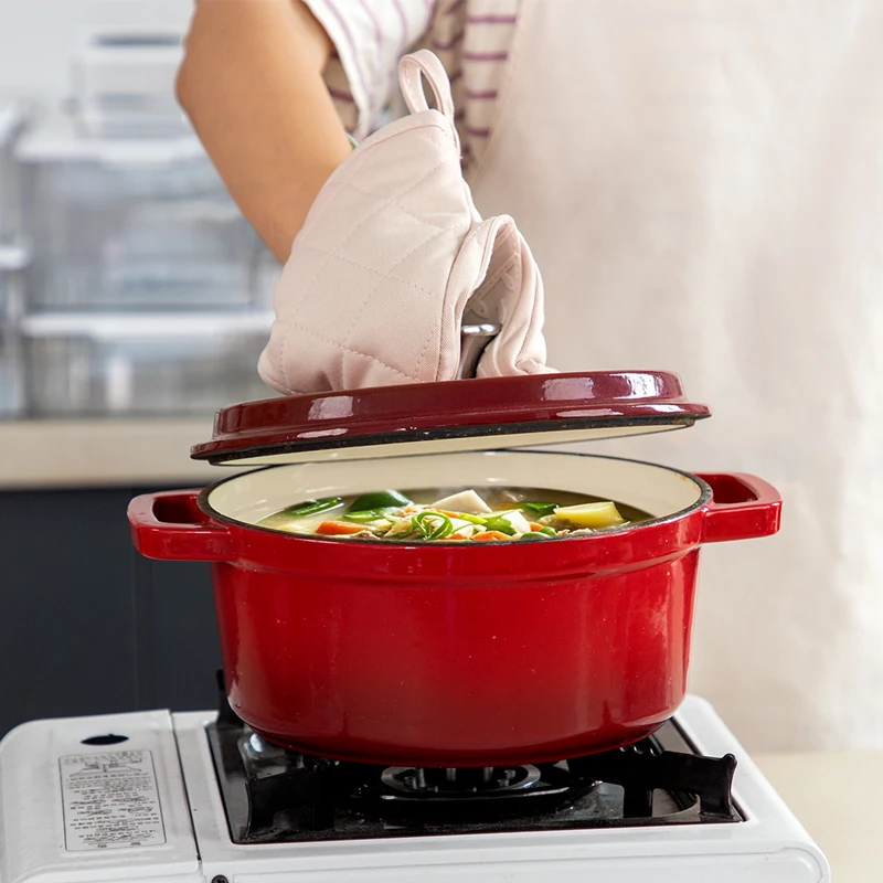 Small Silicone Oven Mitt Rubber Glove with Cotton Material Inside Non-slip Oven Mitts for Cooking