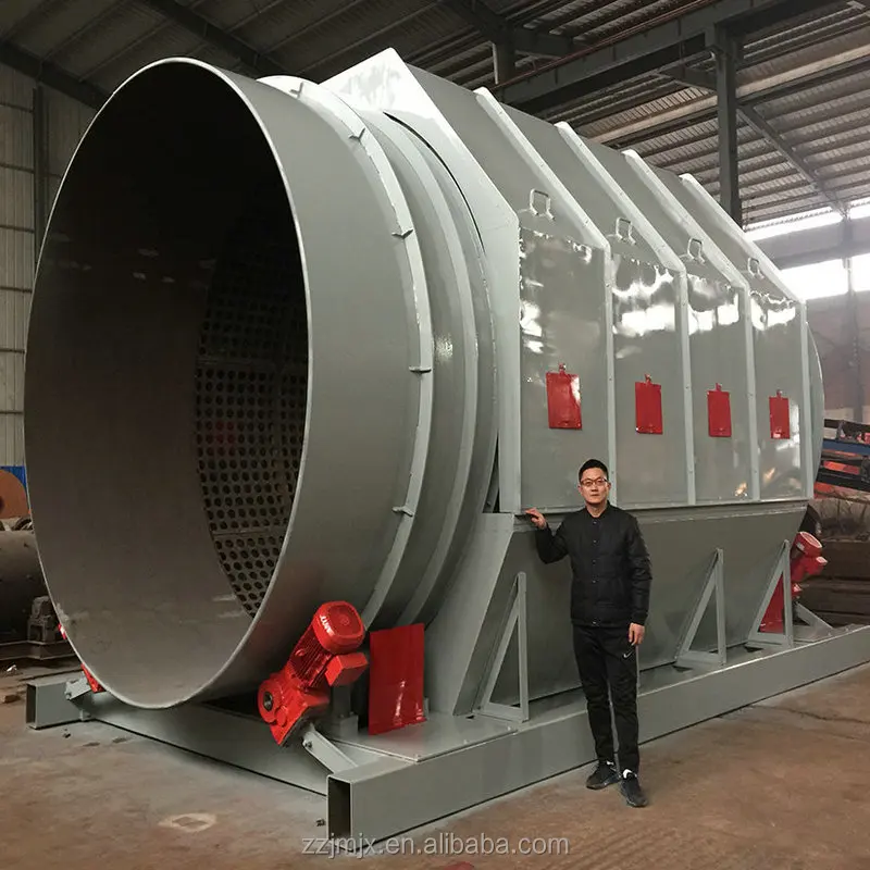 MSW garbage sorting line trommel screen for sale low price