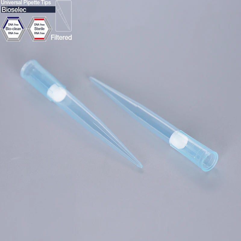 Lab Disposable Sterile low retention 50uL extended length Plastic Filter Pipette Tips