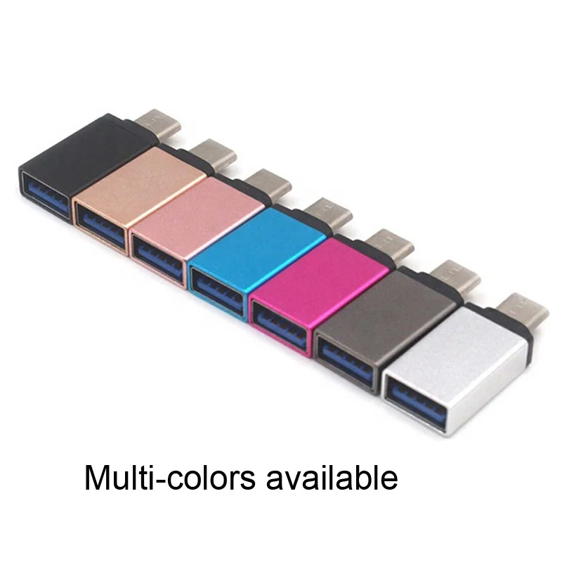 wholesale usb 3.1 type c male to USB 3.0 A female OTG adapter converter for phone