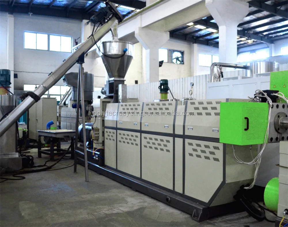 
PE PP ABS Hard Plastic Agglomeration Pelletizing Machine Line 
