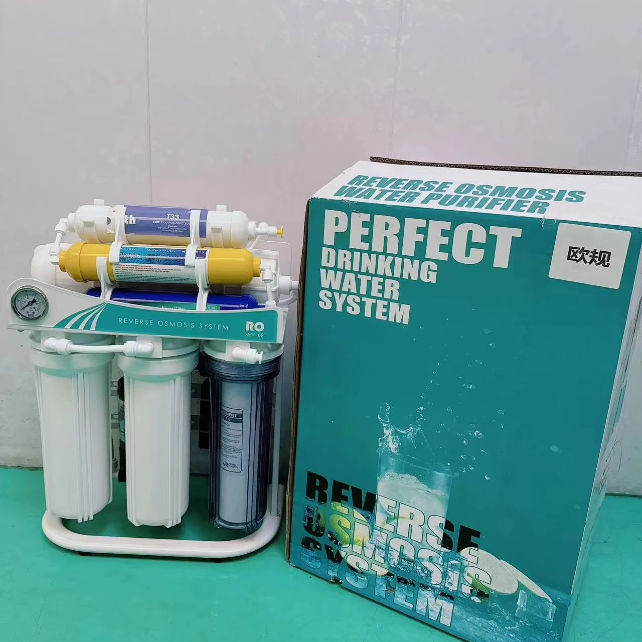 7 ступеней 600GPD обратного осмоса Водяной фильтр системы RO мембранный очиститель воды