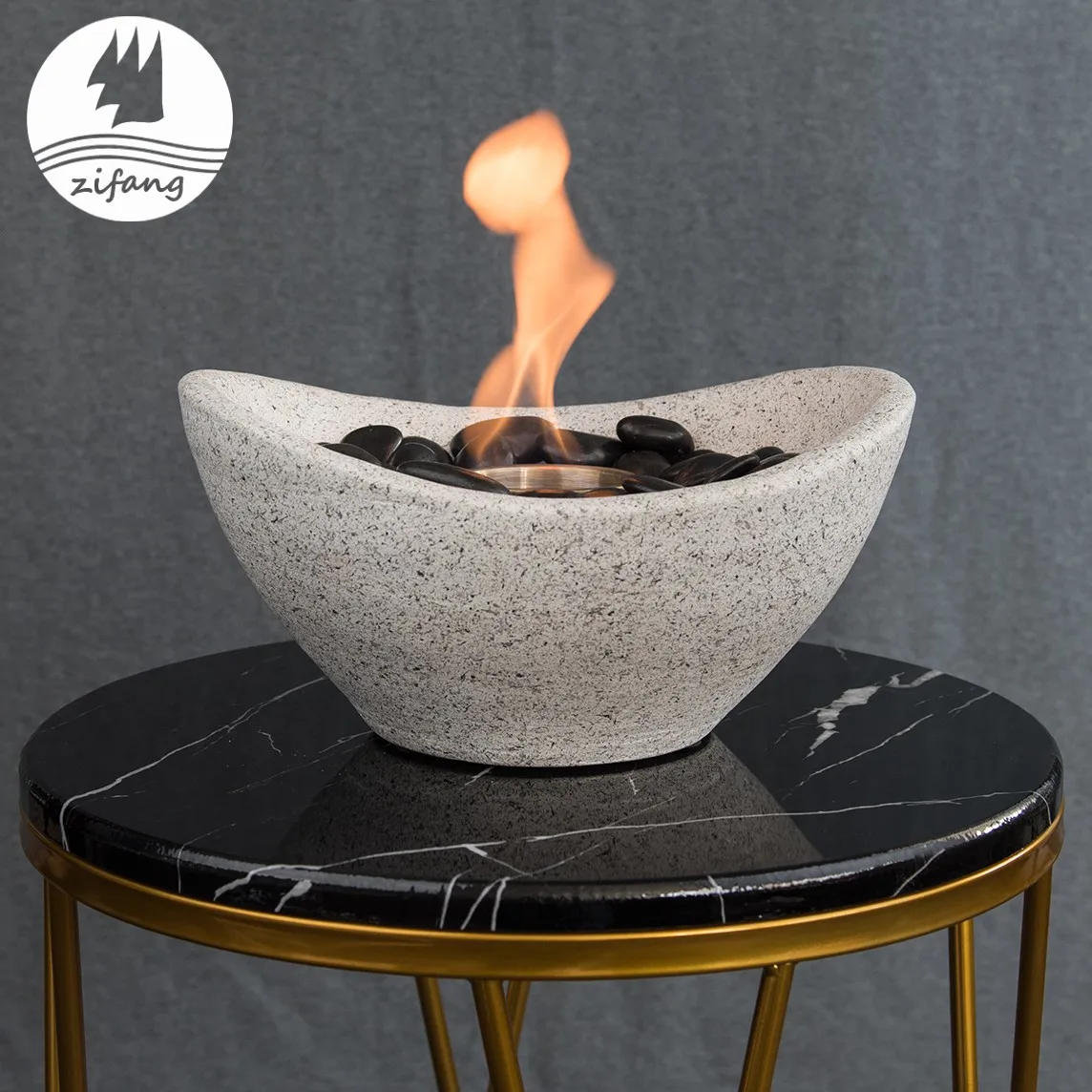 2022 Wholesale Indoor Table Top Fire Bowl Bio Small Portable Ethano Fireplace