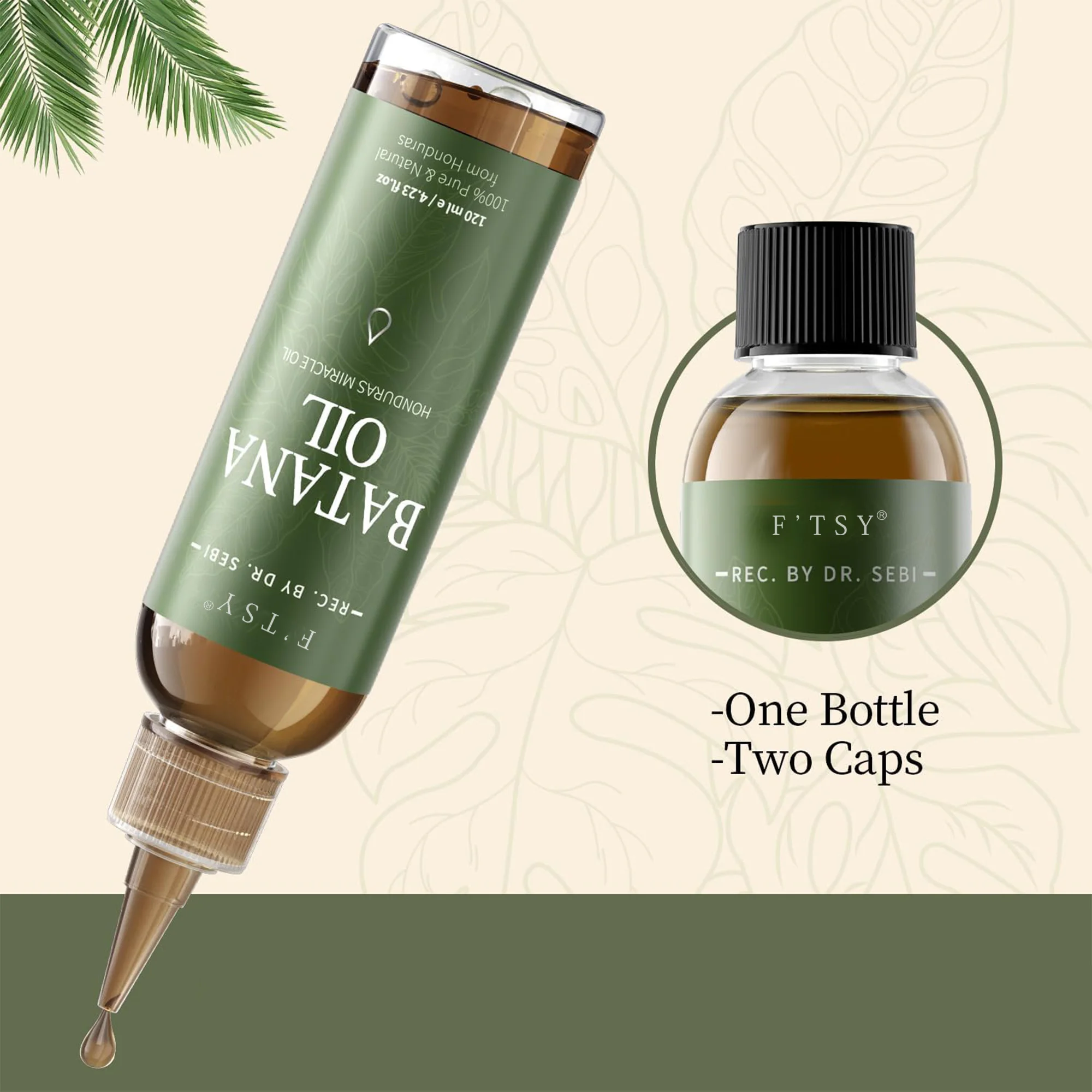100% Pure & Natural Raw Batana Oil Organic Oil  Hair Care Thickness Scalp Skin Batana Oil