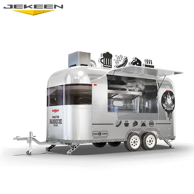 JEKEEN Buy A Modern Double-layer Mobile Commercial Pizza Kitchen Restaurant Catering Food Trailer
