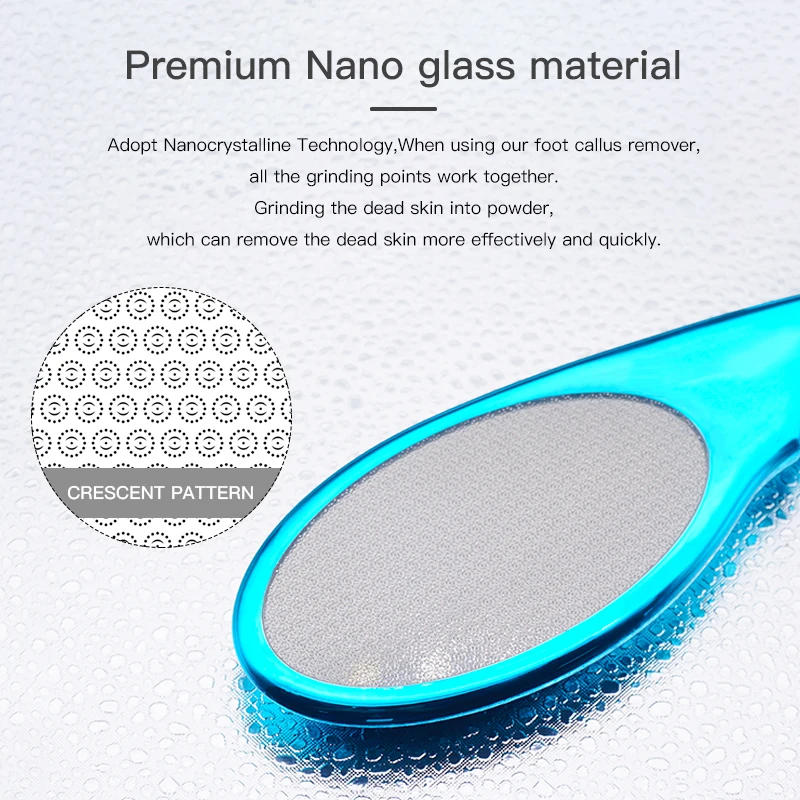 remover scrubber hard dead skin for calluses pedicures custom  nickel two sided callus remove glass nano laser foot file