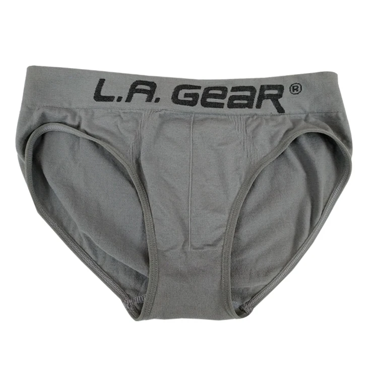 New Arrived Wholesale Seamless Nylon Custom Underwear High Quality Print Letter Elastic Tight Briefs for Man