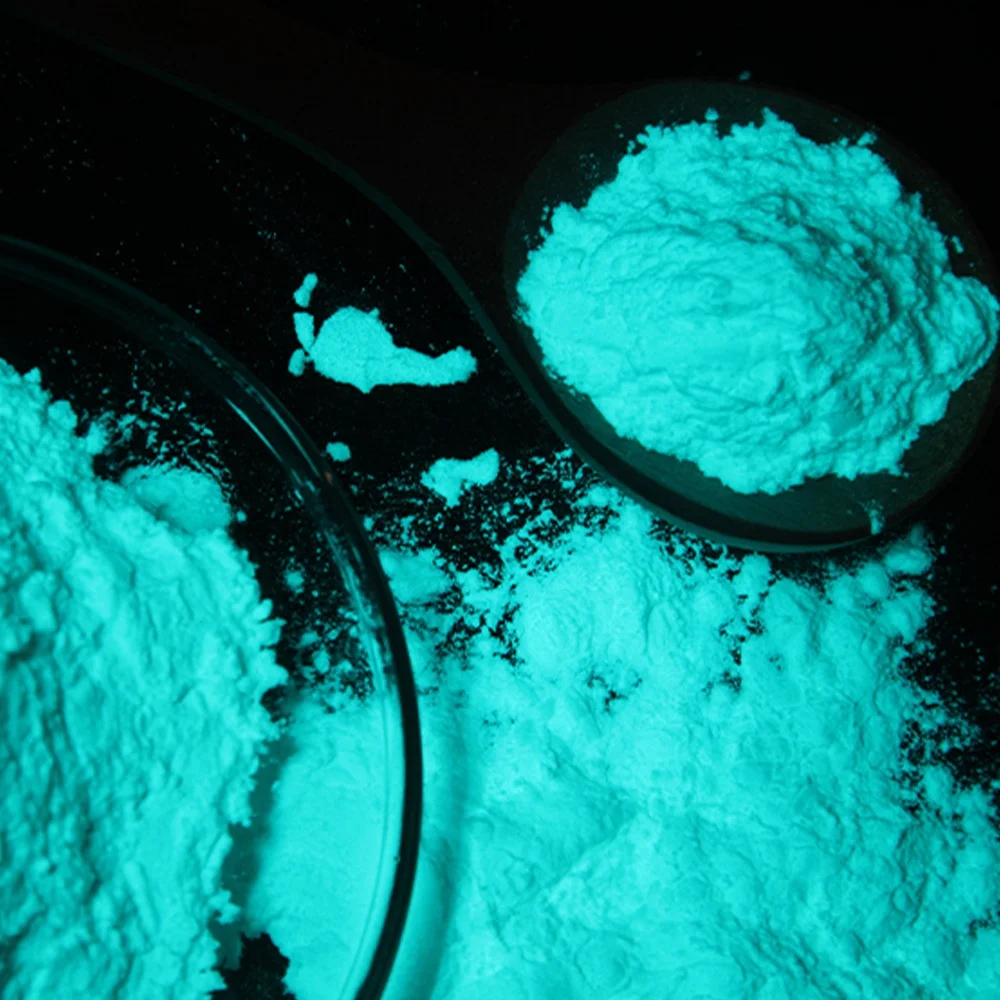 JULIANG Factory Direct Selling No Harm to Human Body Blue-green Waterproof Phosphorescent Glow in the Dark Powder