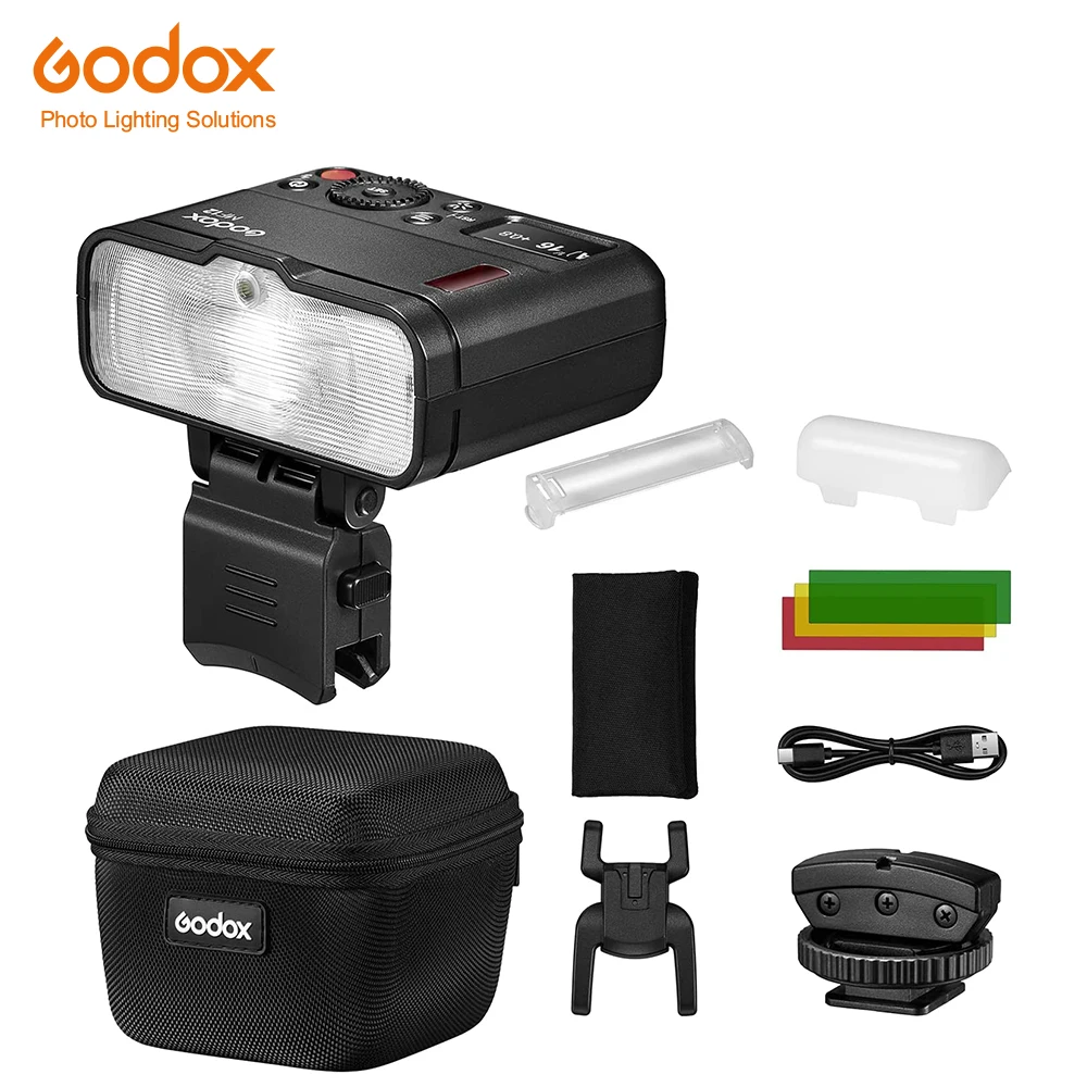 Godox MF12 Photography Speedlite Macro Mini Flash  with built-in X System TTL Flash + Color Filter Diffuser for Macro Shots