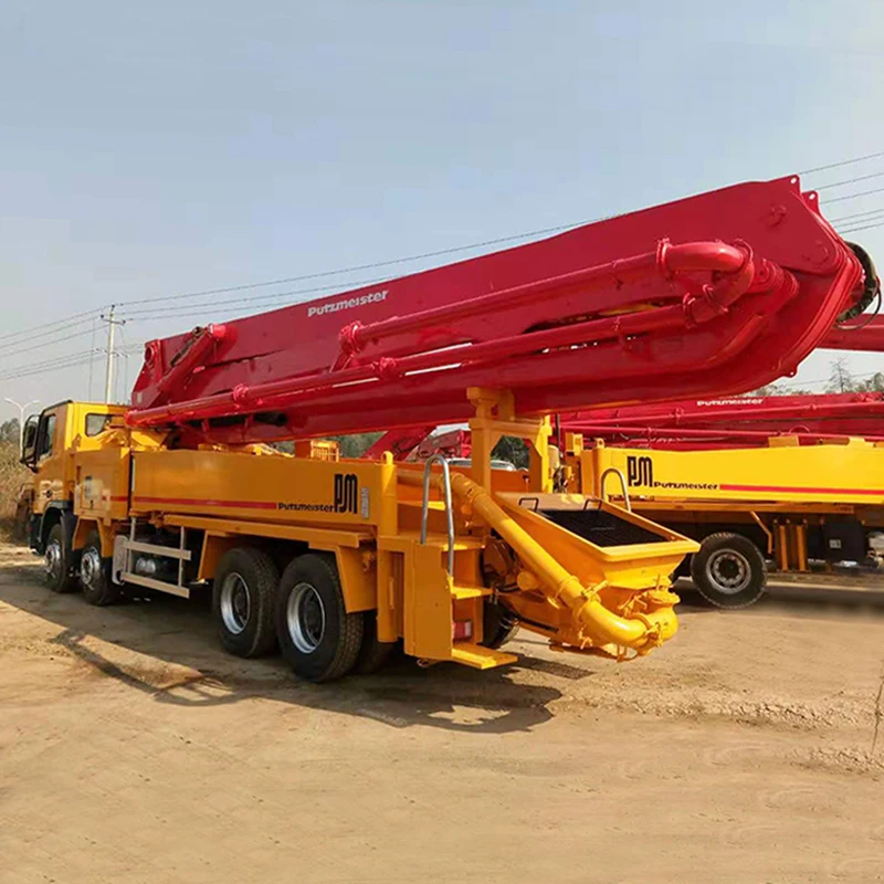 Used Concrete Pump Machine Putzmeister Beton Boom Pump 42M 46M Actros Trucks Price