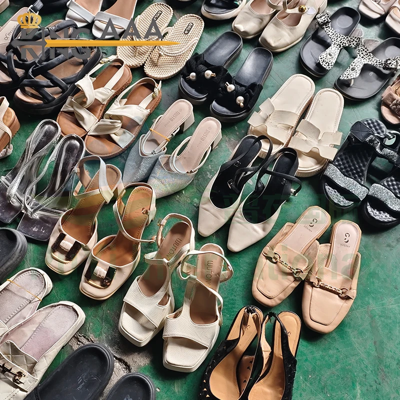 Кожаные сандалии Uganda б/у обувь тюки Zapatos Usados для женщин и