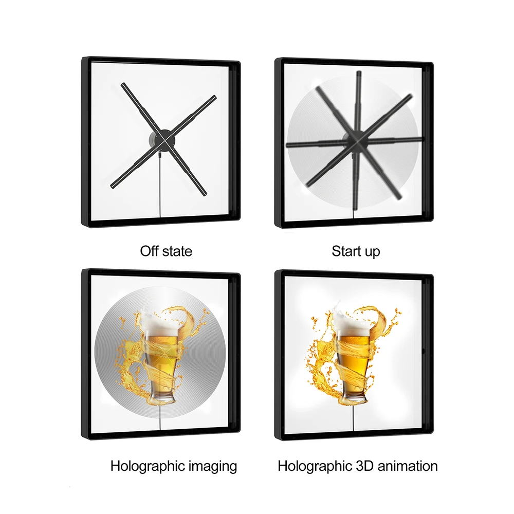 3D Holographic display Projector Live Hologram holograph projector 3d hologram fan System Stage Holographic Fan