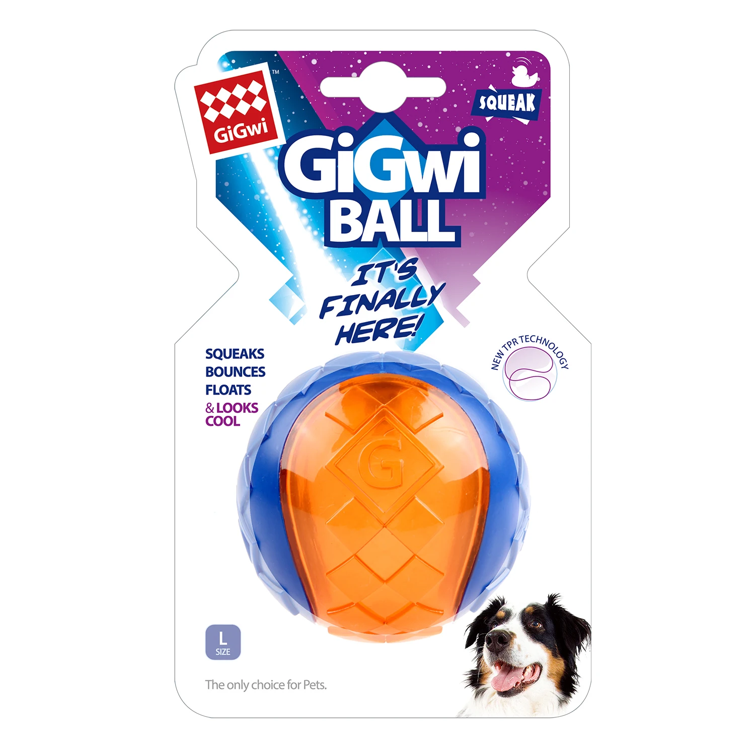 Прямая Продажа с фабрики GiGwi супер эластичный светодиодный шар для жевания игрушка собак