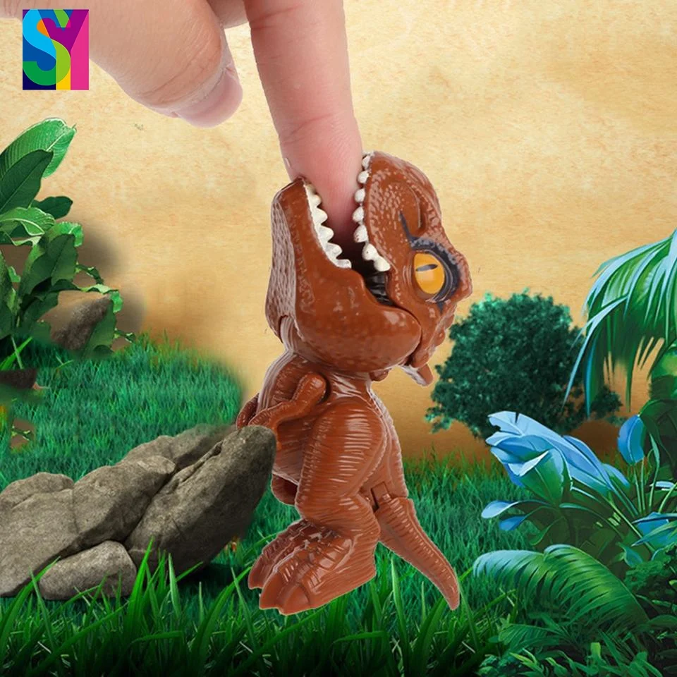 SY Funny Animal Tyrannosaurus Toy Plastic Hand Bite Finger Dinosaurs Toys