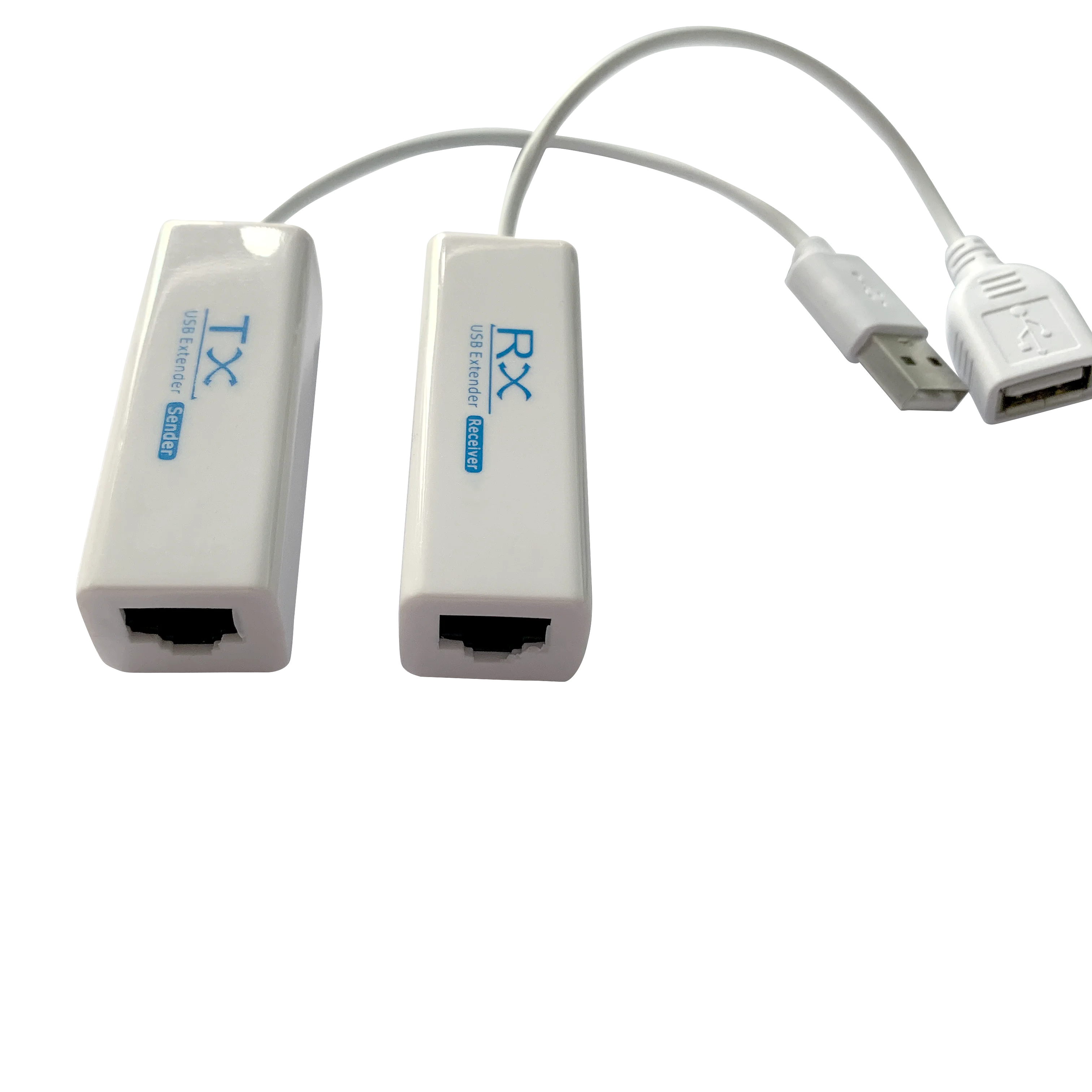 Factory price can OEM USB 2.0 RJ45 200M Extender Over Cat5E/6 Connection 200M USB Extender