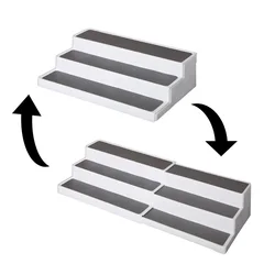 Countertop Storage Kitchen Cabinet Organizer 3 Tier Plastic Spice Rack drawer organizer