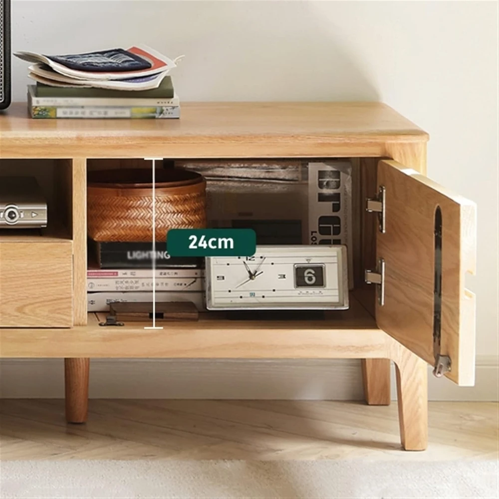 Modern TV Stand High-Quality Television Shelf TV Stand Modern TV Stand with Drawer Storage and Open Shelves Suit Living Room