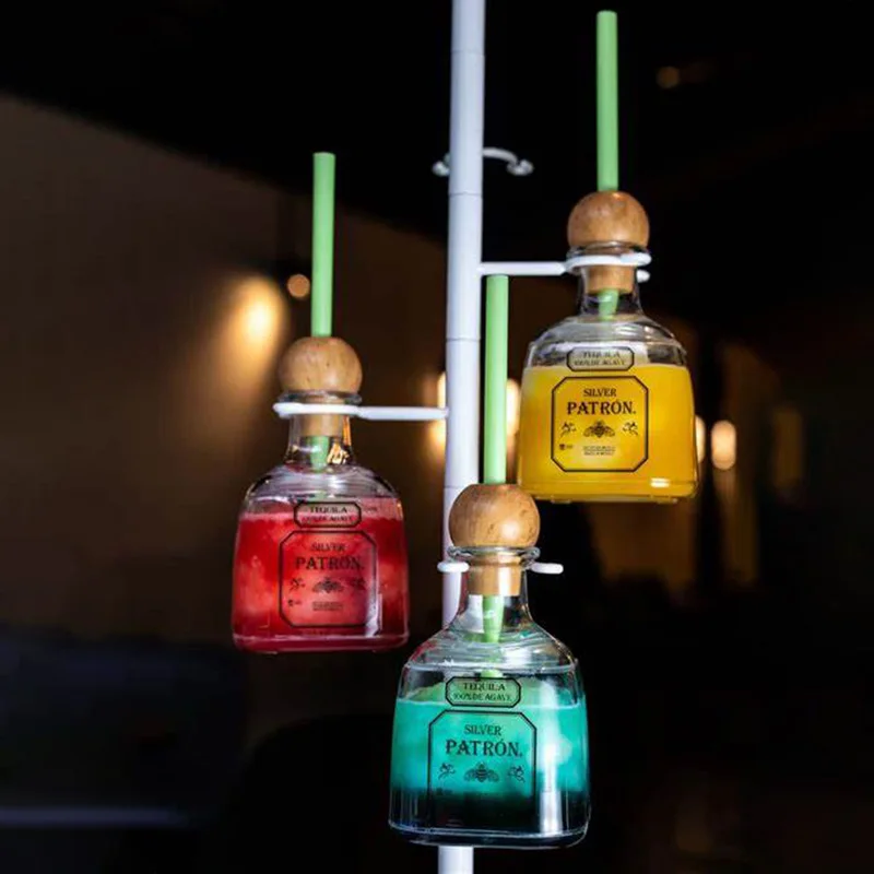high quality gold Customized Display metal Cocktail Tequila Bottle stainless steel Stand tree