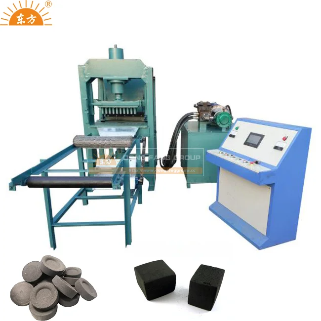 Wood sawdust coconut charcoal shisha charcoal making machine